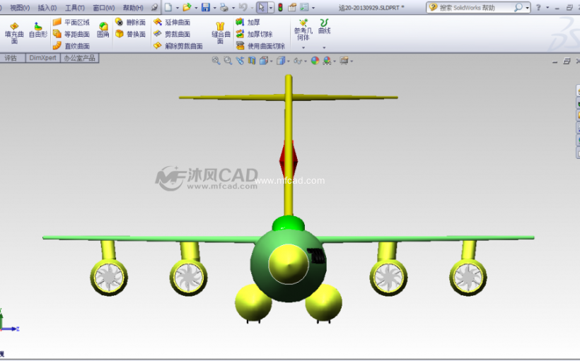 运20—鲲鹏模型 - solidworks军工用品模型下载 - 沐风图纸