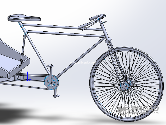 黄包车模型 - solidworks交通工具模型下载 - 沐风图纸