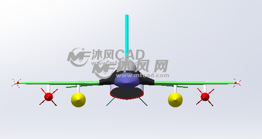 f16战斗机模型图纸下载_航空航天图纸 - 沐风网
