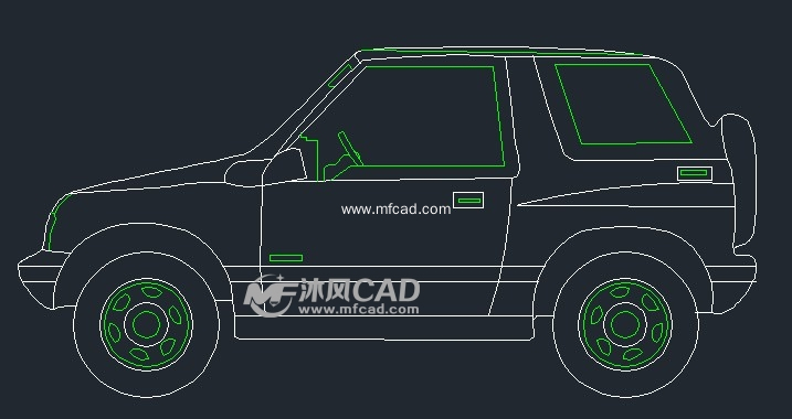 汽車圖紙 - autocad普通工程機械圖紙 - 沐風圖紙