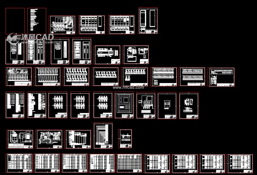 静电除尘成套电气图 - autocad电气原理图纸下载 - 沐风图纸