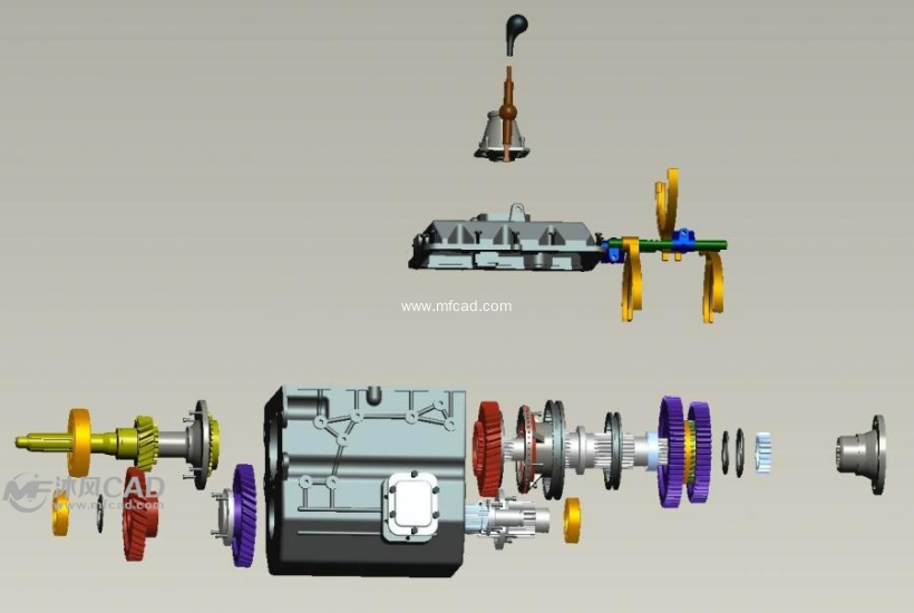 (1/3) 变速箱爆炸图