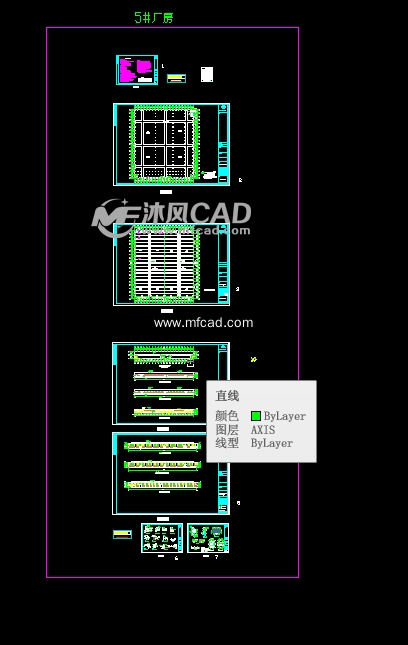 福建闽东电机建筑工程cad图