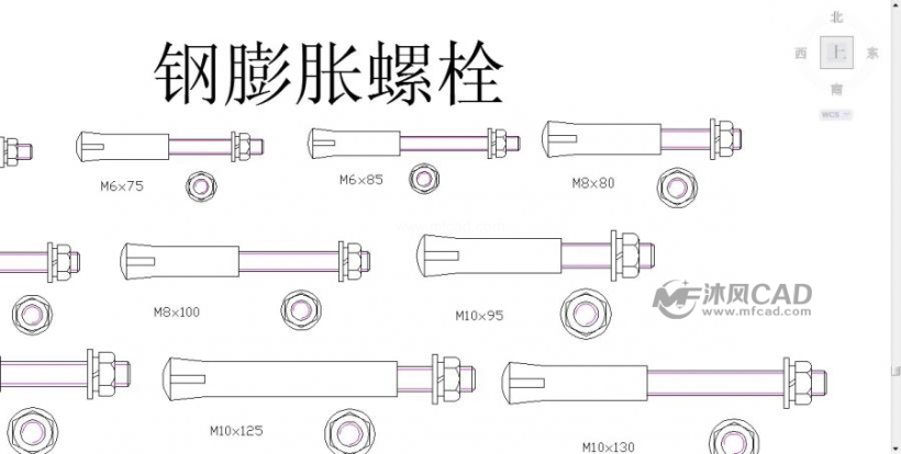 螺絲螺栓圖紙大全