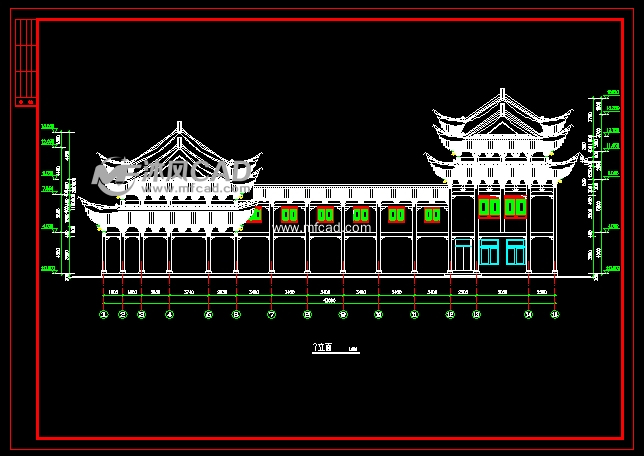 古建築祠堂戲臺設計