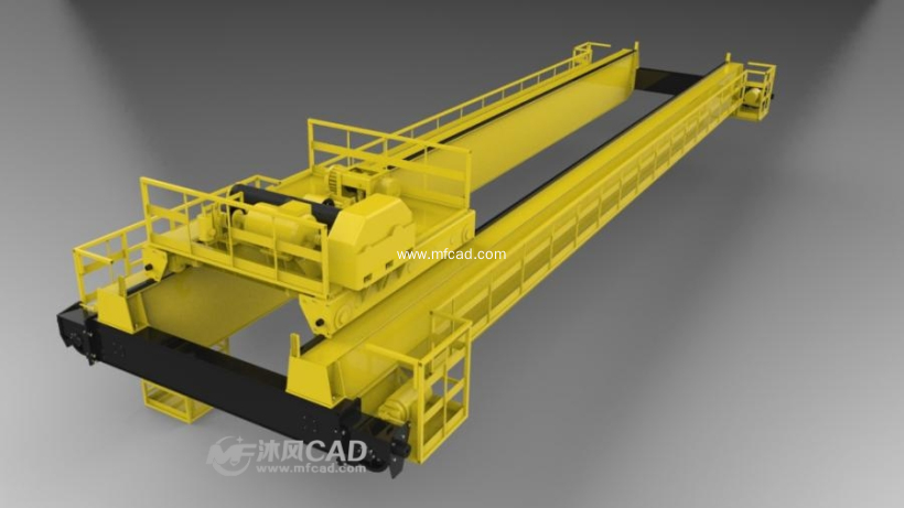 双梁桥式起重机50t5t模型