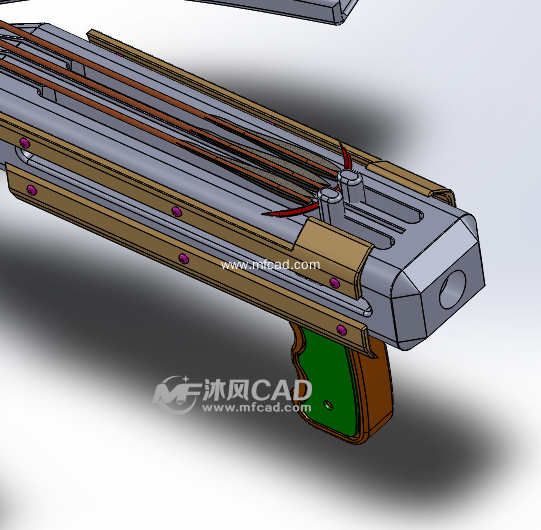 手动十字弓模型 - solidworks机械设备模型下载 - 沐风图纸
