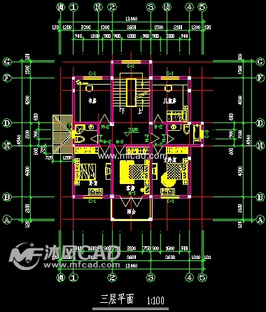浙江某乡村小别墅建筑施工图 - 独栋别墅图纸及效果图下载 - 沐风图纸
