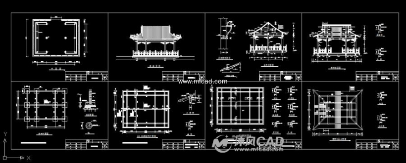 (1/4)  整体图图纸简介本图为水榭设计方案施工图,图纸包括平面图,正