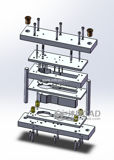 手柄落料模具整体结构