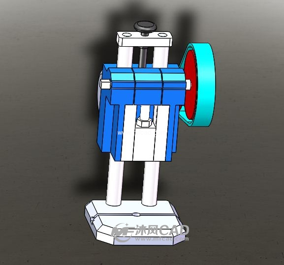 (1/3) 金龟冲床模型图图纸简介推荐一款金龟冲床模型,含3个sldprt文件