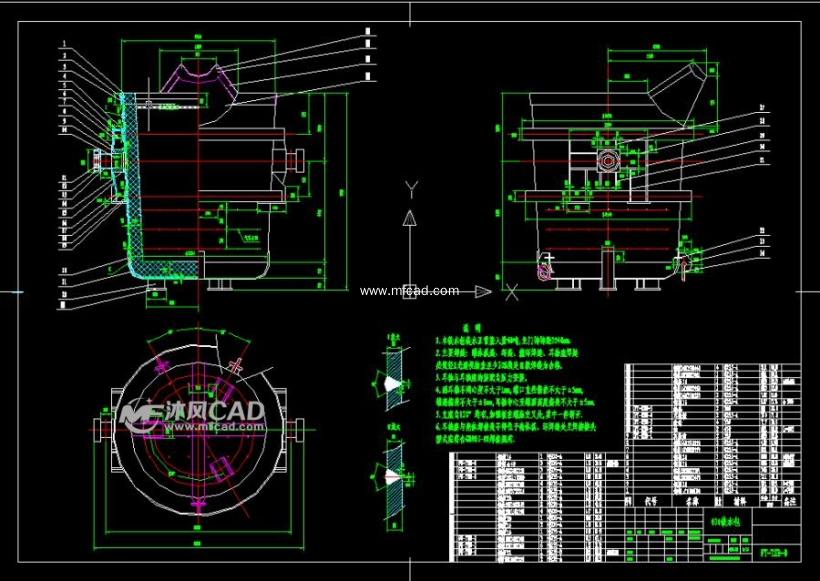 钢水包全套图纸