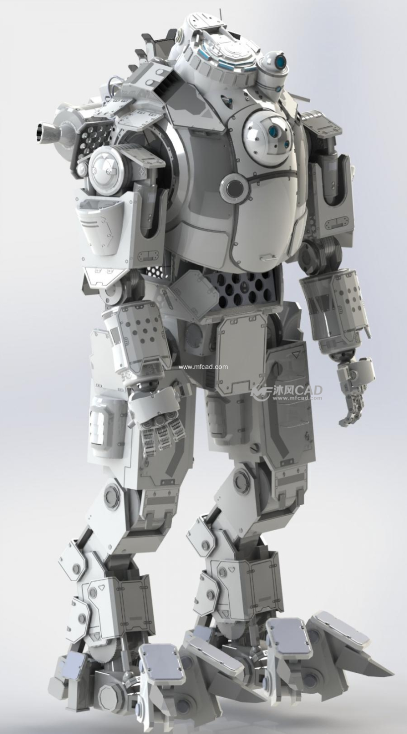 战斗型机器人 - solidworks机械设备模型下载 - 沐风图纸