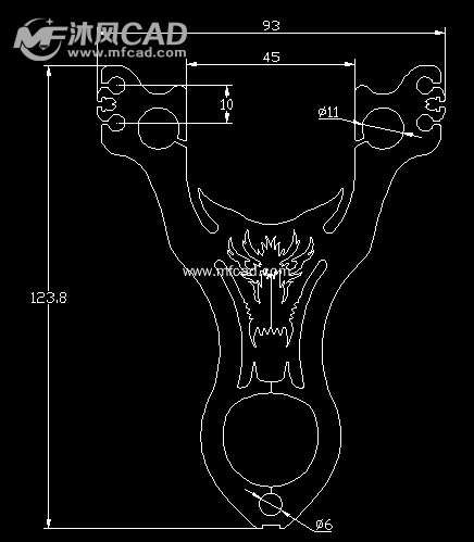金刚狼弹弓图纸