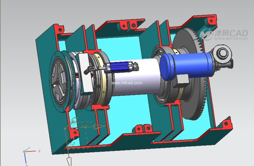 转位夹紧机构 - ug常用机械机构模型下载 - 沐风图纸