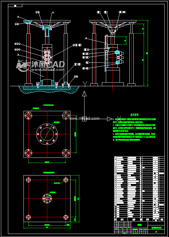 液压振动台图纸和计算