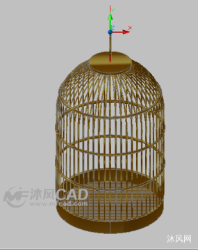鸟笼cad三维模型图纸合集的封面图