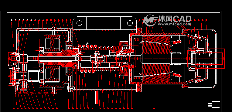 电动葫芦简图 - autocad普通工程机械图纸 - 沐风图纸