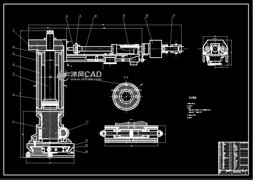 机械手装配结构简图