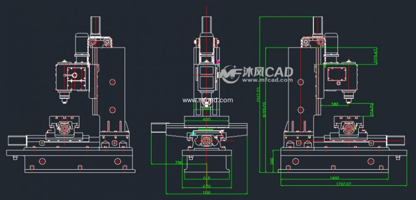 钻床图纸总装图