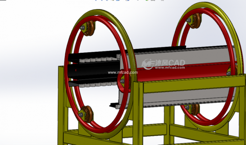 旋转测试设备 - solidworks机械设备模型下载 - 沐风图纸