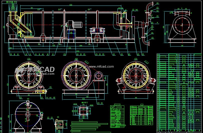 srm-Ⅲ型冷渣机总图 - 其他autocad机械图纸 - 沐风图纸