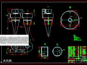 mct400旋風除塵器cad套圖及選型軟件
