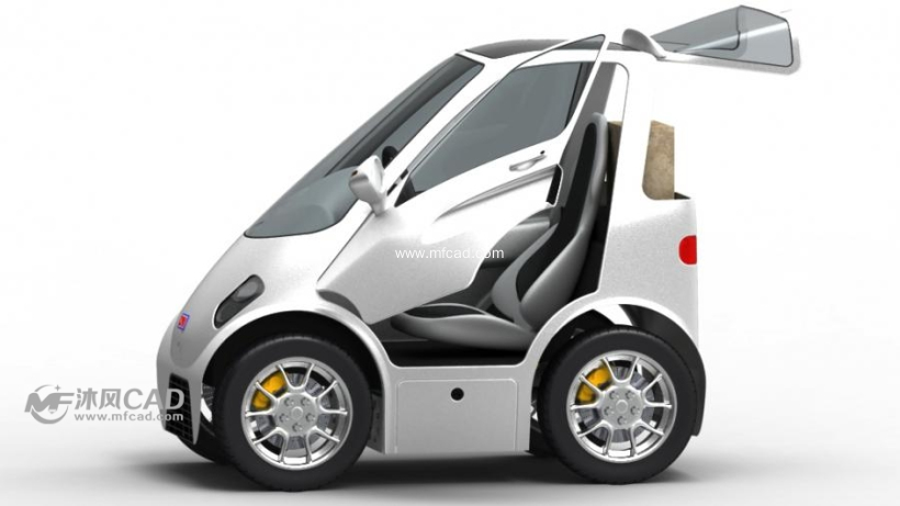 符合人体学的电动小汽车(车辆工程)模型