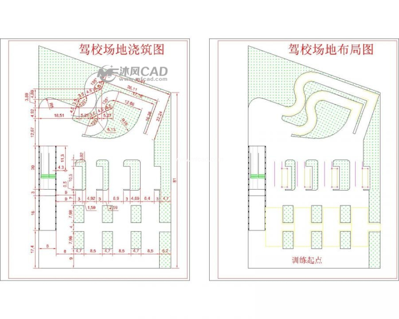 某驾校训练场地图