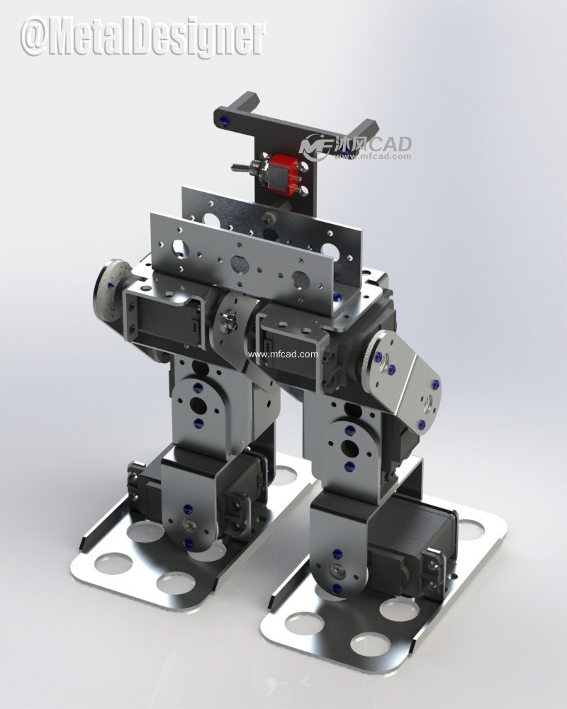 两脚架机器人设计所有的关节