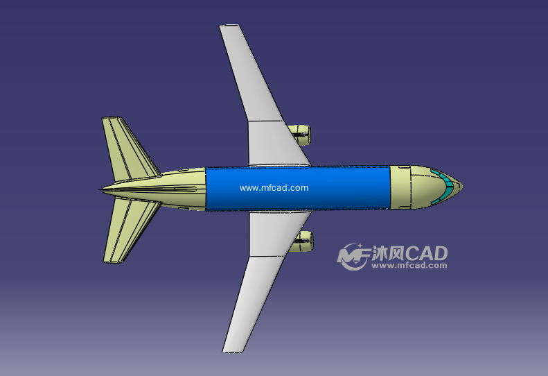 catia波音客机图纸模型