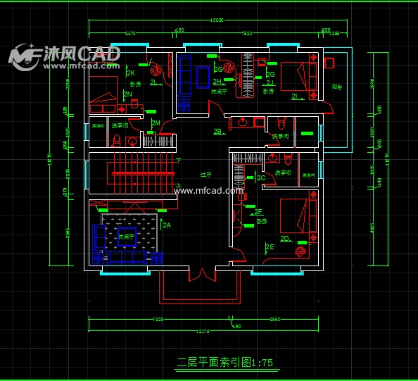 私人别墅室内装修图 - 独栋别墅图纸及效果图下载 - 沐风图纸