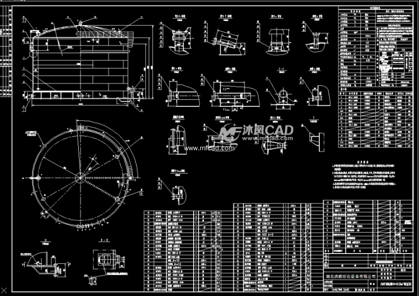 内浮顶油罐vn5000m3装配图
