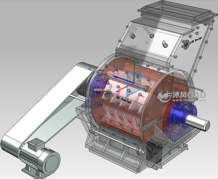 冲击式破碎机整体结构