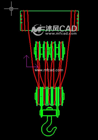 行车吊钩组钢丝绳绕法原创