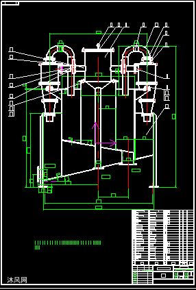 xcii300旋流器 - 污水处理设备图纸 - 沐风网