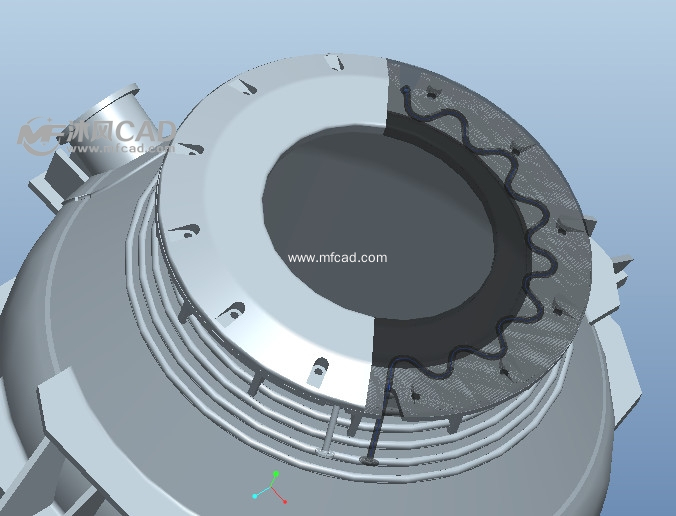 50t转炉炉体装配模型(原创)