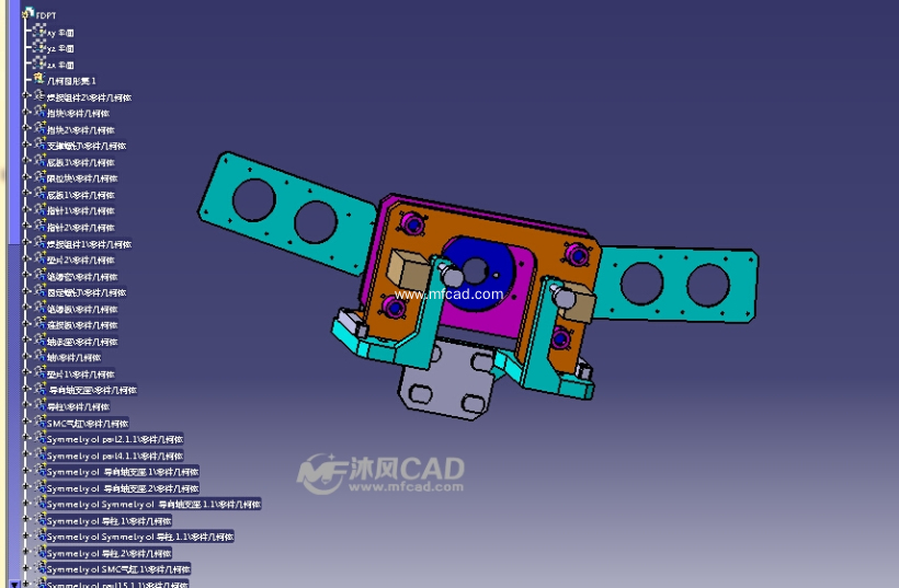 汽车门导轨件焊接工装浮动平台