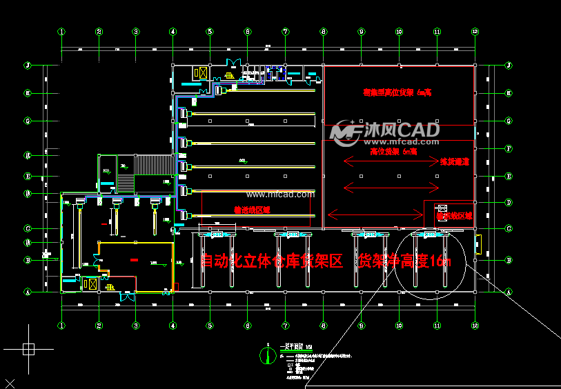 仓库设计图纸 - cad车间厂房建筑图纸下载,免费车间厂房cad施工图