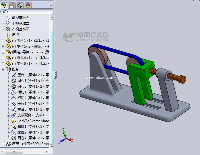 带轮张紧机构(原创)