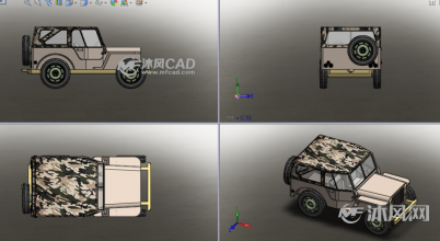 jeep车3d建模设计模型-乘用车图纸-沐风网