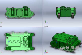 軍用裝甲車設計模型-軍工模型圖紙-沐風網