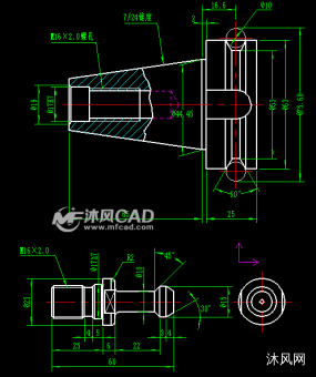 bt40刀柄结构示意图图纸合集的封面图