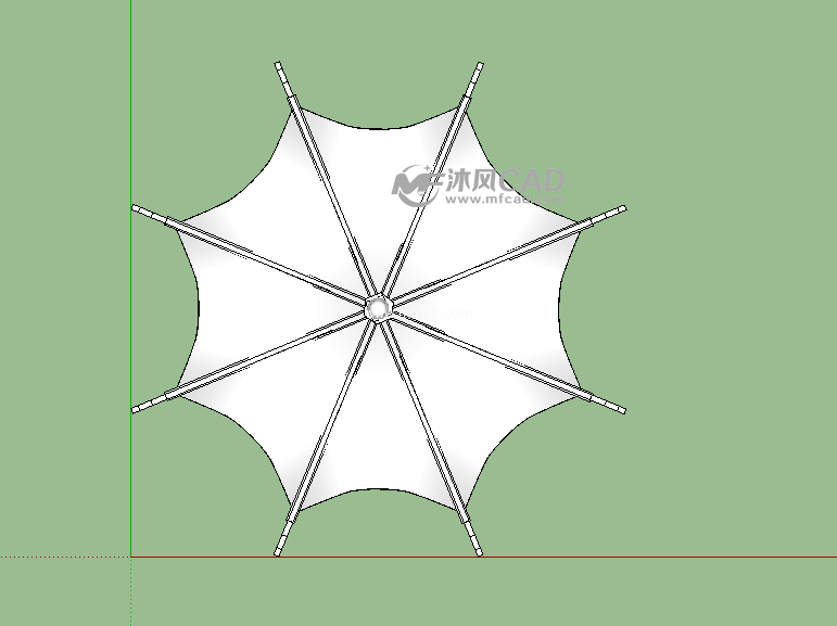 八角亭戏台模型
