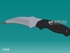 直刀cad图 - 军工模型图纸 - 沐风网