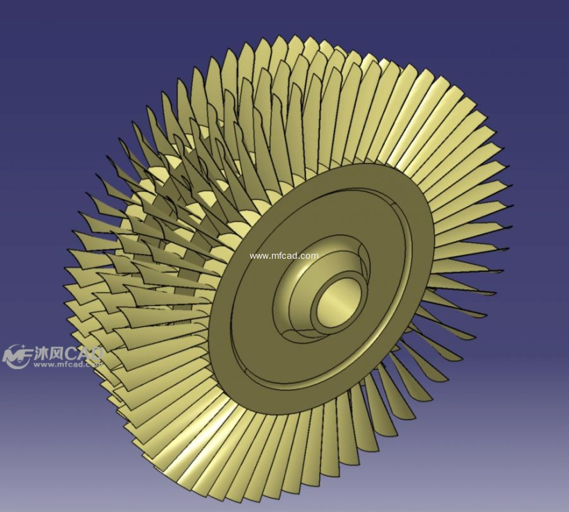 高压涡轮叶片建模