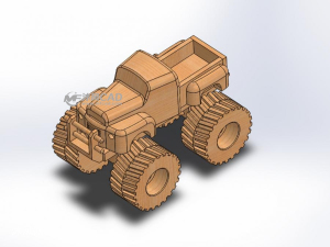 木質玩具設計之卡車設計模型