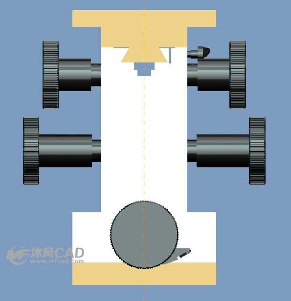 三轴调节平台模型