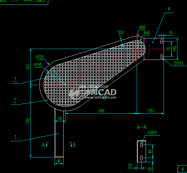 皮带轮防护罩(原创) - autocad普通工程机械图纸 - 沐风图纸