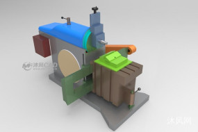 ���μӹ���ݻ��豸ģ��ͼֽ�ϼ��ķ���ͼ
